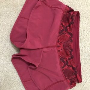 Lululemon running shorts; size 2